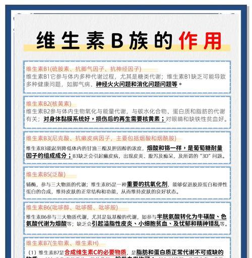 以吃复合维生B多久有效果？（探讨复合维生B的服用时间及效果）