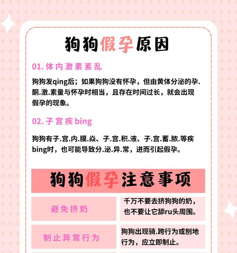 狗狗假孕多久才会好？（了解狗狗假孕周期和处理方法，让你的宠物更健康）