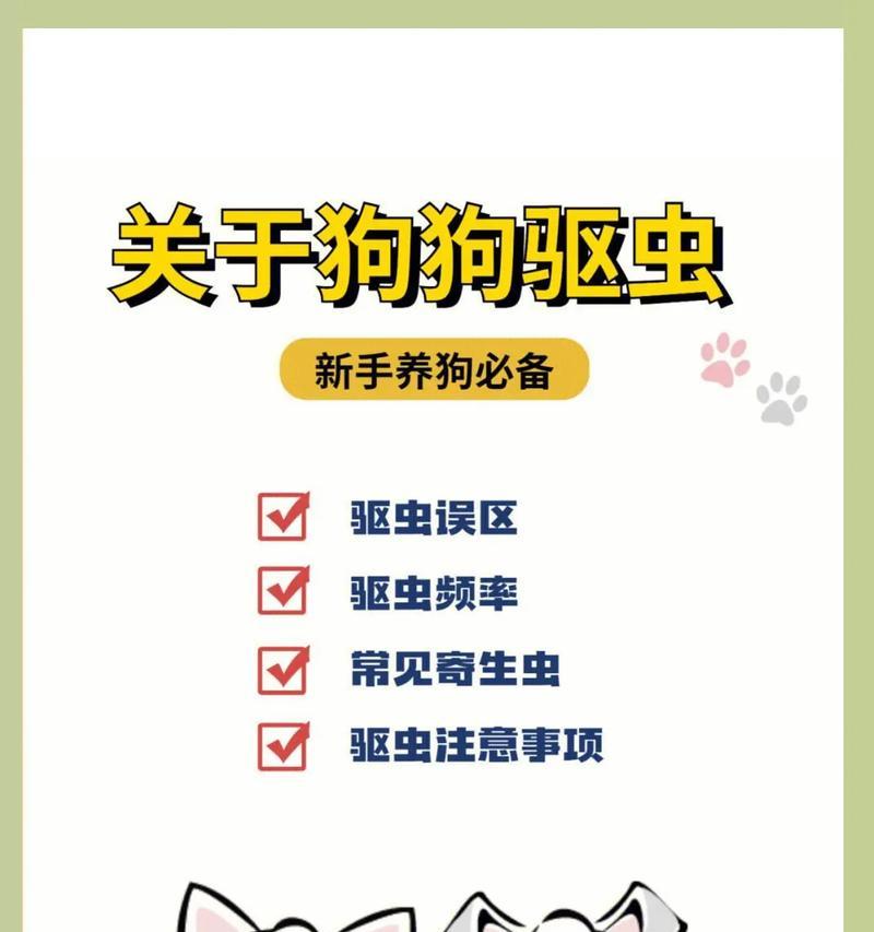 狗狗一岁了，该驱虫了吗？（详细解读驱虫的时间点和方法，让你的狗狗更健康）